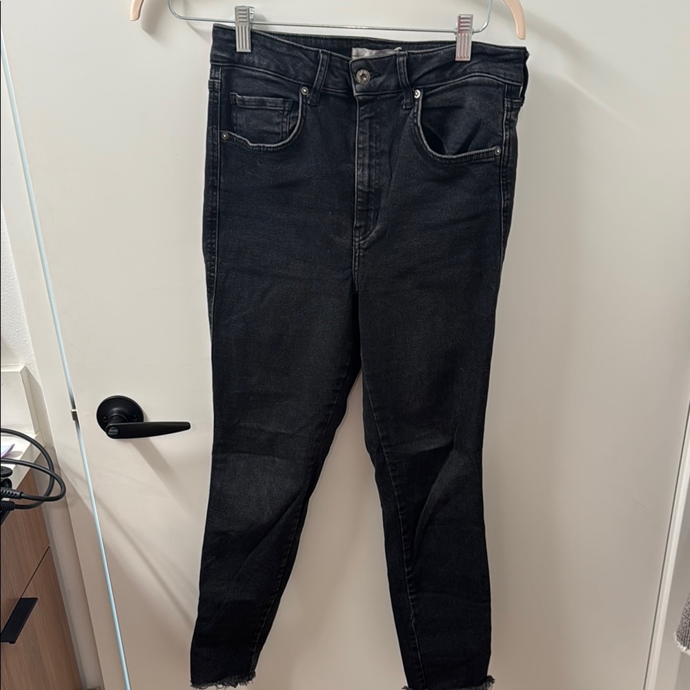 Dark Gray Denim Jeans
